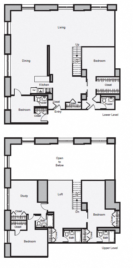 Floor plan for 4 beds, 3 baths, 3638 sqft